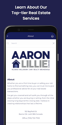 Aaron Lillie Trades & Services Screen 2