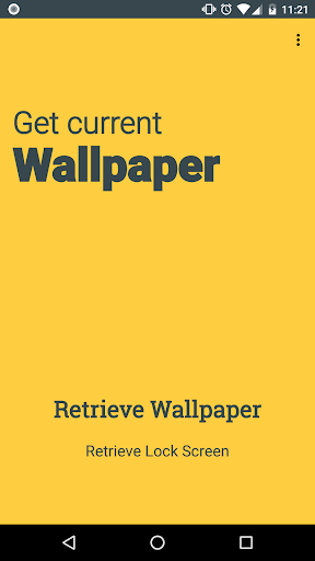 Android application Get Current Wallpaper screenshort