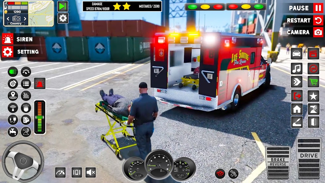 US Emergency Ambulance Game 3D 4 APK + Mod (Unlimited money) untuk android