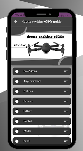 Android application drone eachine e520s Guide screenshort