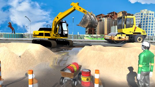US Construction Games Sim JCB
