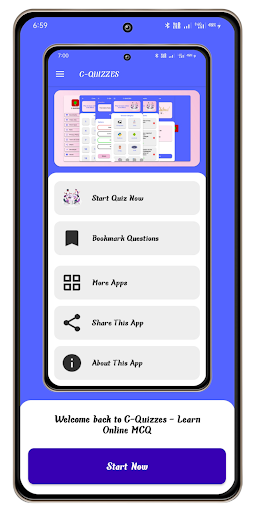 C-Quizzes - Learn Online MCQ Screen 2