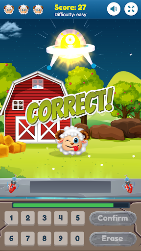 Math Game Shoot Aliens