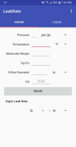 Leak Rate Screen 2