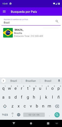 CountriesApp - Countries Flags Screen 2