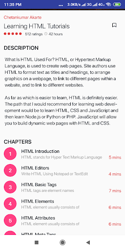 Pocket Reference Screen 3