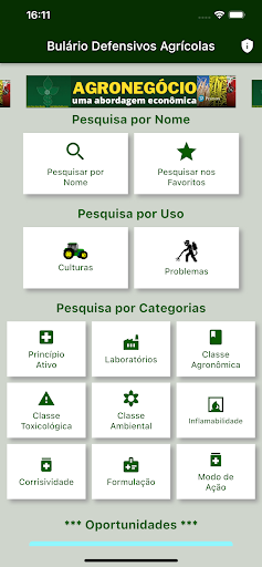 Android application Bulário Defensivos Agrícolas screenshort