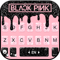 Фон клавиатуры Glitter Black Pink