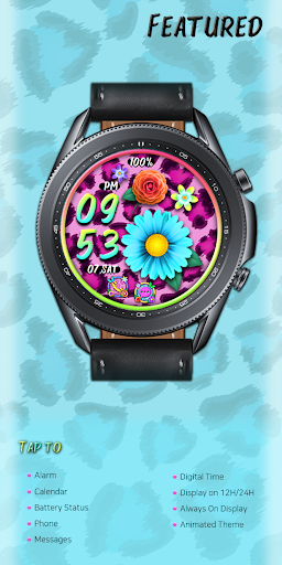 Leopard Flower Set_Watchface Screen 2