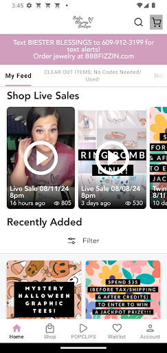 Android application Biester Blessings Boutique screenshort