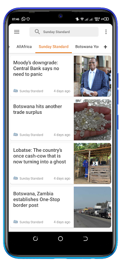 Botswana News. Screen 3