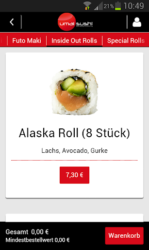 umai sushi Screen 3