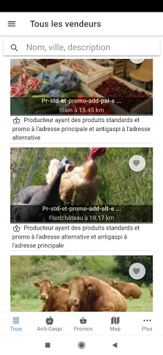 Android application Jeconsommelocal screenshort