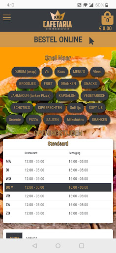 Android application Cafetaria Keizerkarel Plein screenshort