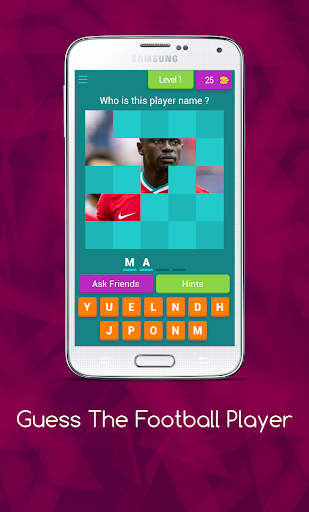 Android application Guess The Football Player screenshort