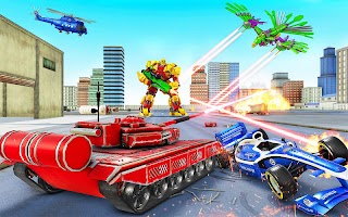 Police Tank Robot Game Car War