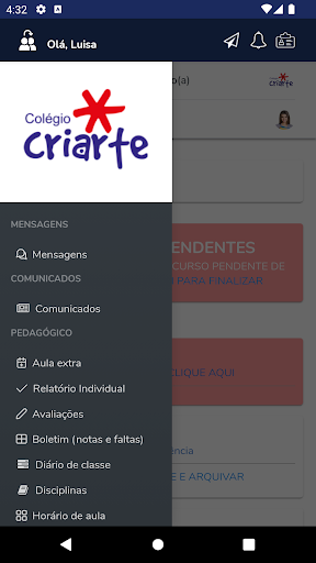 Android application Colégio Criarte screenshort