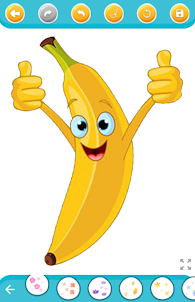Livre de coloriage banane