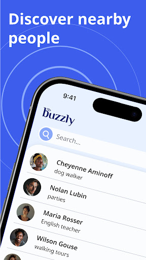 Android application Buzzly screenshort