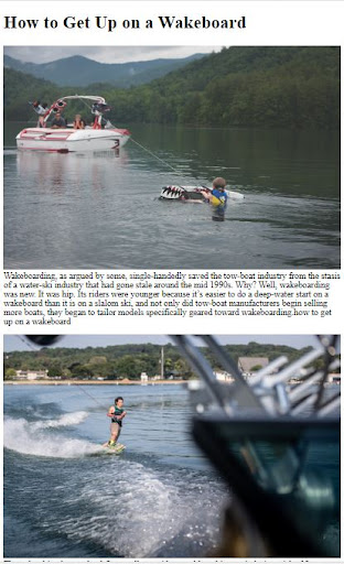 Android application How to Wakeboard screenshort