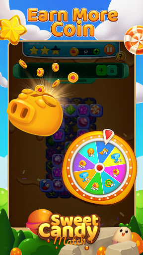 Sweet candy puzzle - Triple match games screenshots 2