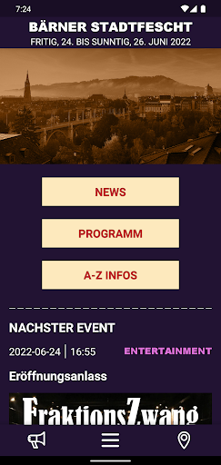 Android application BÄRNER STADTFESCHT screenshort