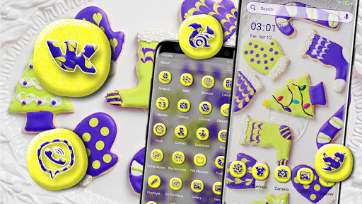 Android application Candy and Cookie Launcher screenshort