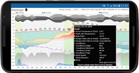 Meteogram Pro Weather Widget Screenshot