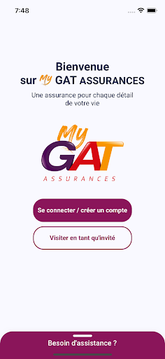 Android application MyGAT ASSURANCES screenshort