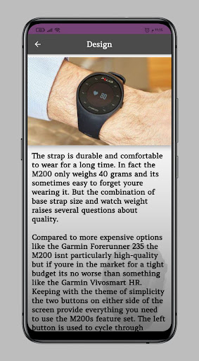 Polar M200 watch guide Screen 2
