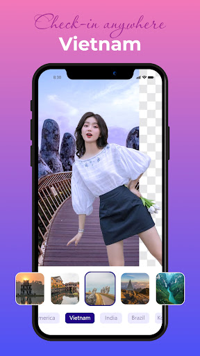 Photo edit Check-in anywhere