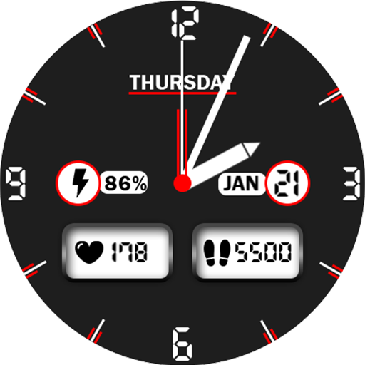 Key A001 Analog Watch Face logo