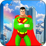 Flying Super Hero City Rescue Missions icon