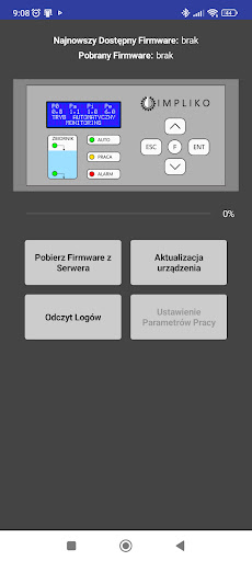 Android application IMPLIKO serwis application screenshort