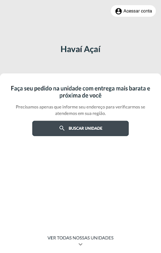 Android application Havaí Açaí screenshort