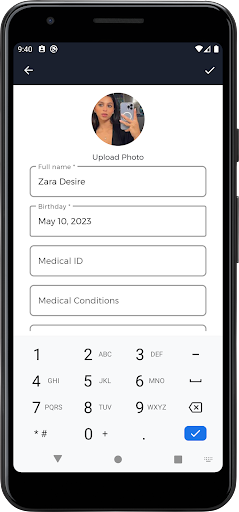 MyMedicalCard Screen 2