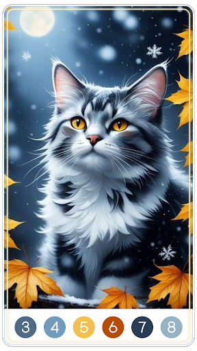 Cat Paint by Number Screen 2
