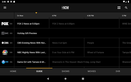 Screenshot of HTC TV NOW