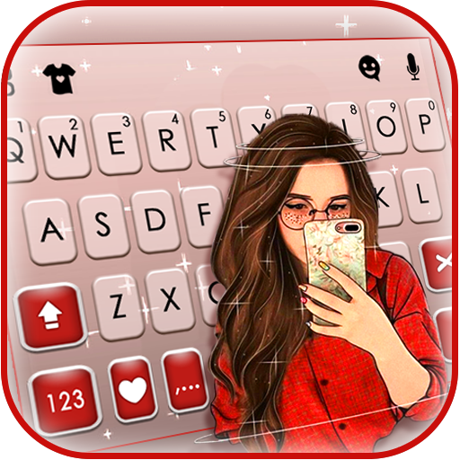 Selfie US Girl Theme logo