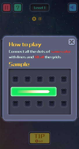 Android application Dots screenshort