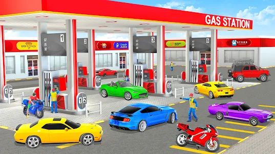 Gas Station Car Driving Game