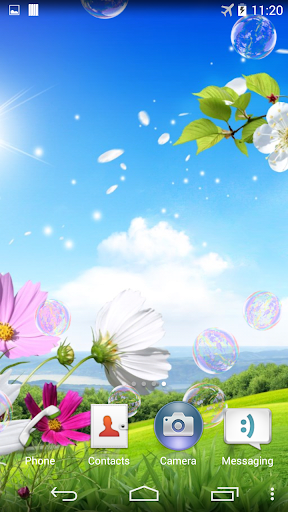Android application Soap Bubbles Live Wallpaper screenshort