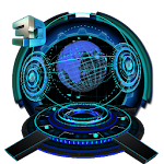 Cover Image of Download 3d high tech globe theme 2.0.7 APK