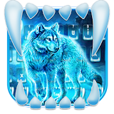 Neon Night Wolf Keyboard Theme icon