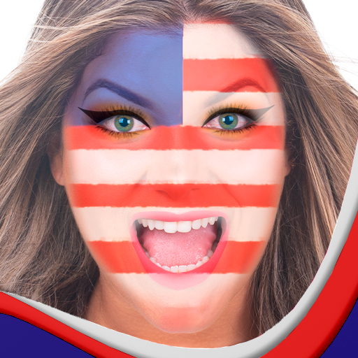 Face Flag Painting  Icon