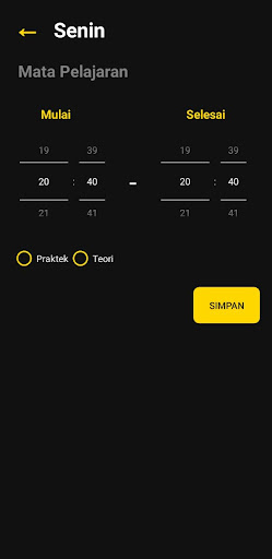 Android application Roster STMIK PROFESIONAL screenshort