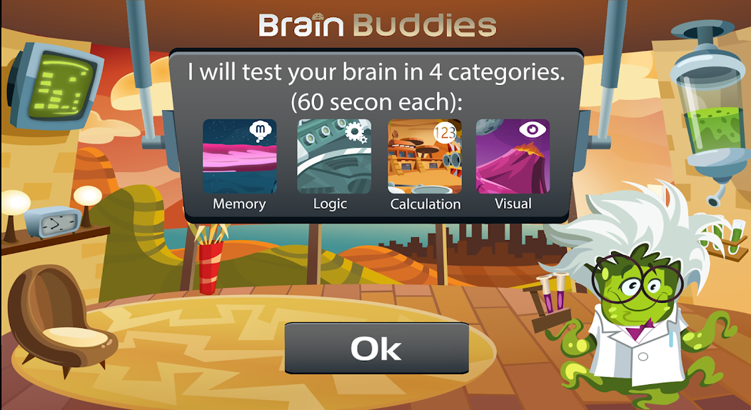 Brain buddies. Brainy buddy icon app.