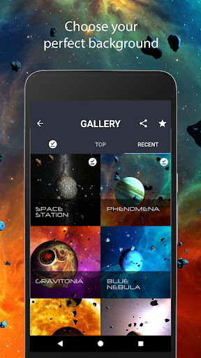 Asteroids 3D live wallpaper Screenshot 4 - AppWisp.com
