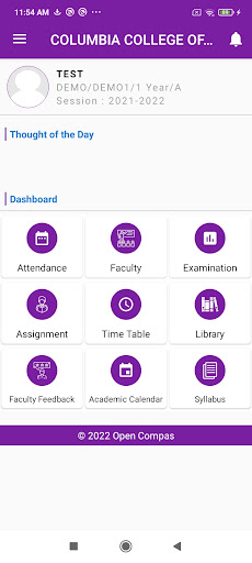 COLUMBIA COLLEGE OF PHARMACY Screen 3