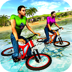 Water Surfer Floating BMX Bicycle Rider Racing 1.0